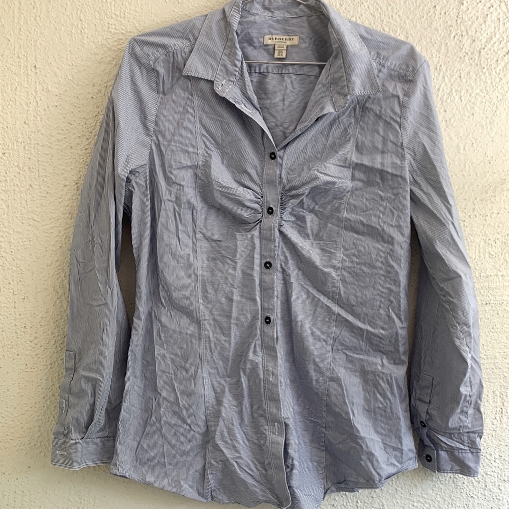 Burberry Light Blue Button Down Shirt